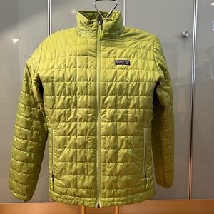 Patagonia Vibrant Green Quilted Jacket